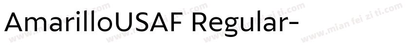 AmarilloUSAF Regular字体转换